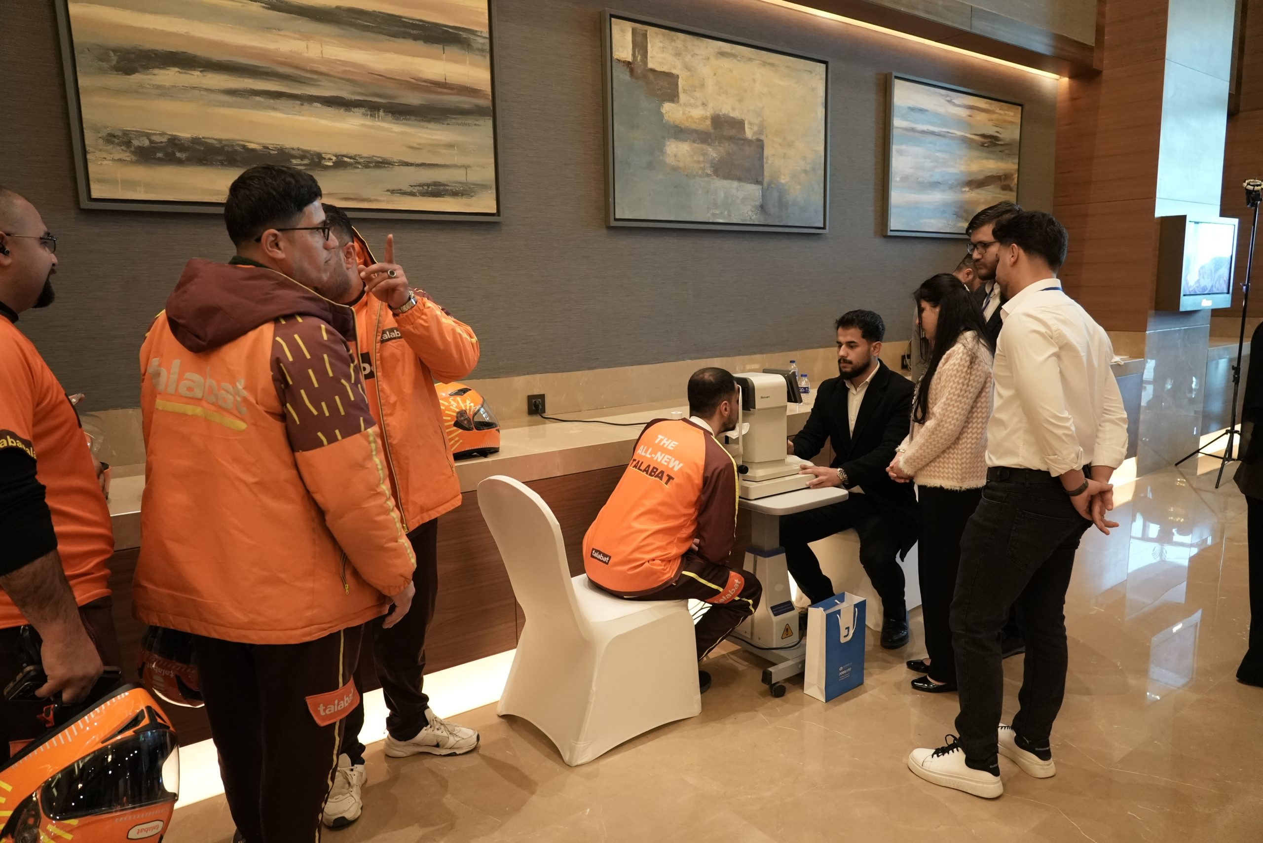 Optometry Department Collaboration with Talabat for Drivers Screening 9
